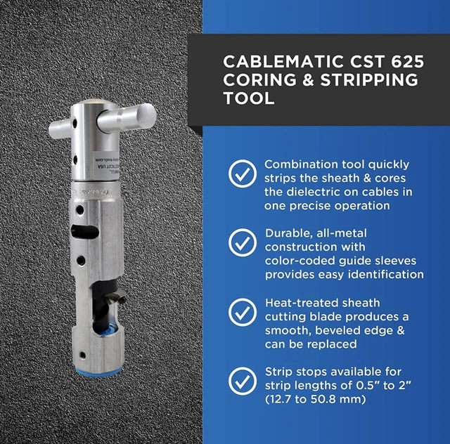 Ripley Cablematic CST625-R Coring Tool for .625 P3 Cable