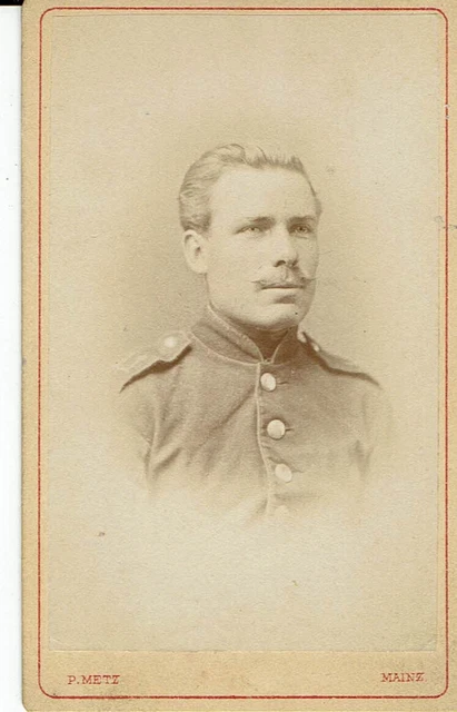CDV Foto Herrenportrait - Mainz um 1900 Photograph P. Metz Mainz