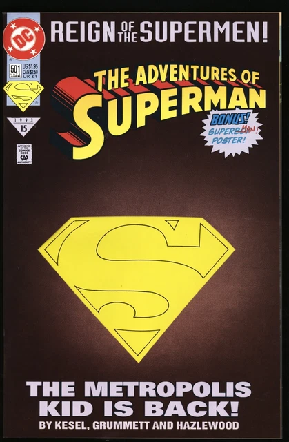 Adventures of Superman #501 • Superboy • Reign of the Supermen • DC Comics