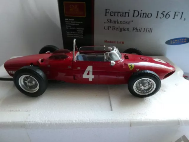 Cmc M-070 Ferrari Dino 156 F1, 1961 "Sharknose" Gb Belgien Phil Hill Mint/Boxed