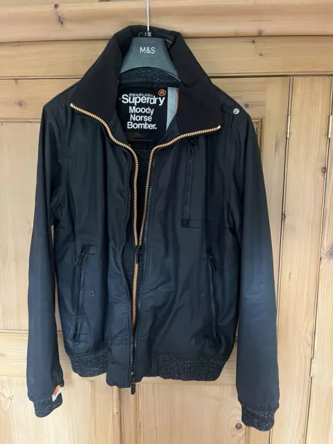 SUPERDRY MOODY NORSE Sniper Mens Bomber Jacket Large 26.95 PicClick UK
