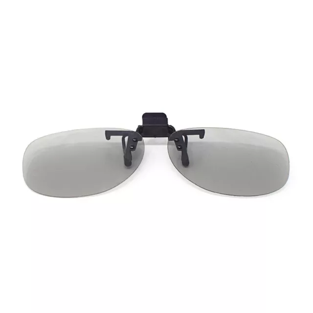 Con Clip 3D Gafas 1 Par Circular Polorised Abatible Receta LG Reald GB 3