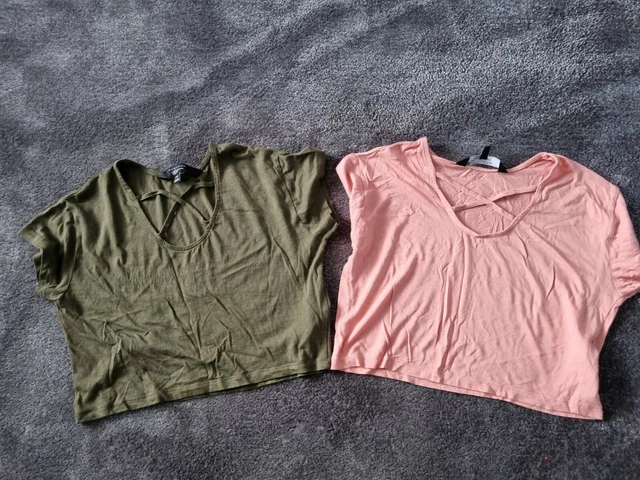 Girls  New Look Bundle Tops Green Pink Age 9 Years