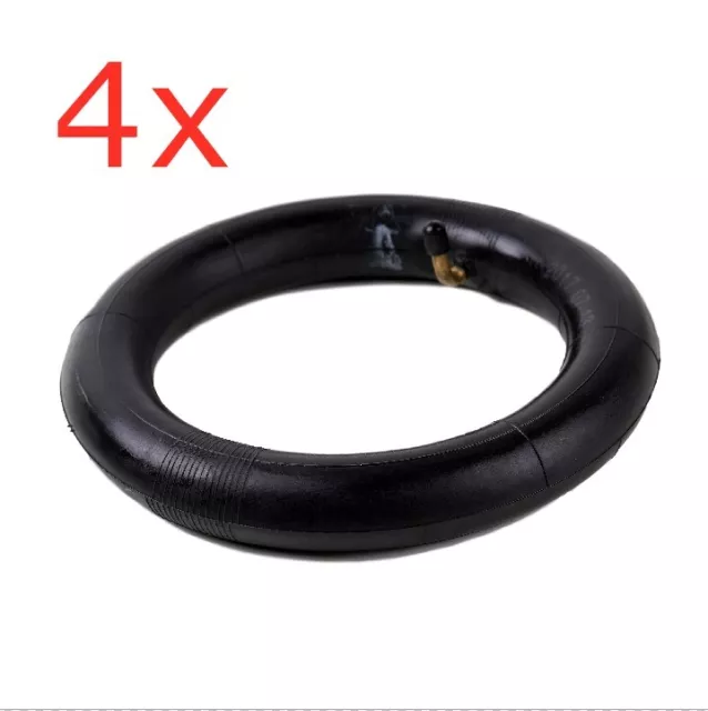 4pcs 10x2.0'' Thicken Pram Inner Tube Bent Schrader Valve Stem Stroller Kid Bike