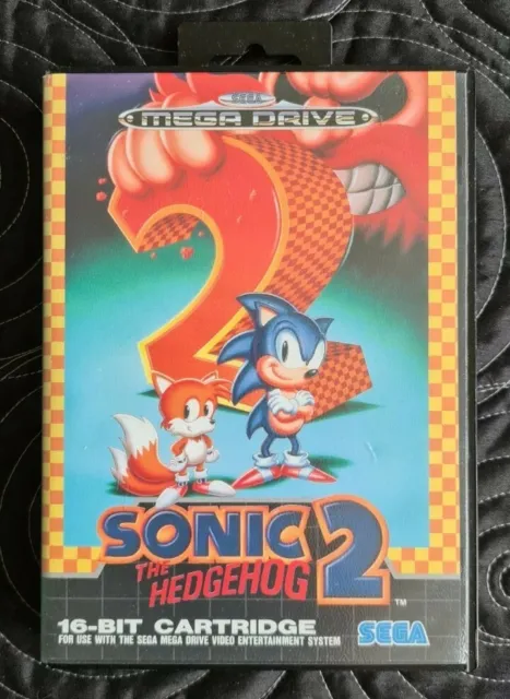 SONIC THE HEDGEHOG 2 Sega Mega Drive Game in Box With Book. Free UK Postage.