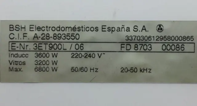 Ventilateur P0221623 Pour BALAY 3ET900L 3