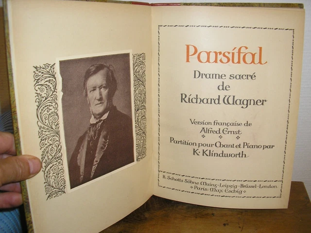 Partitions chant et piano PARSIFAL drame sacré de Richard WAGNER