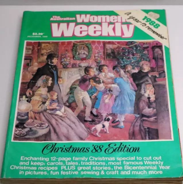 AUSTRALIAN WOMEN'S WEEKLY Christmas Special Vintage Magazine 1988