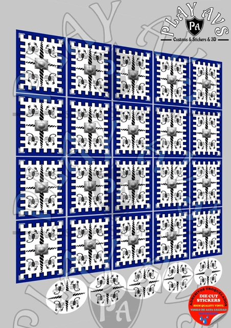 PLAYMOBIL STICKERS ESCUDO Romano - Stickers Roman Shields - Autocollant ...