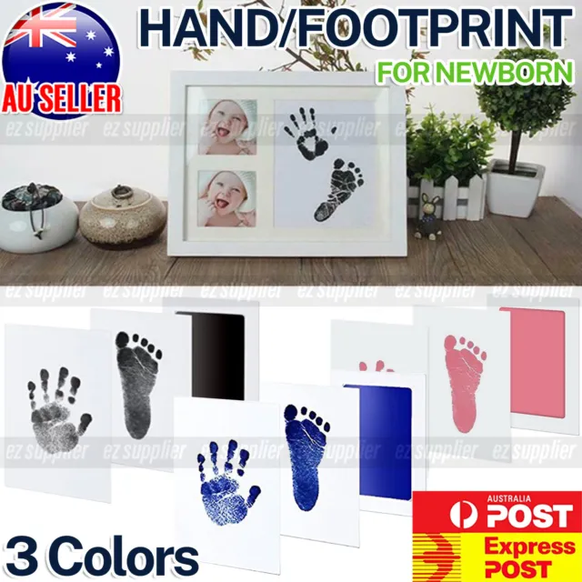 Newborn Footprint Handprint Safe Inkless Gift Foot Hand Print Wipe Kit Gift HOT
