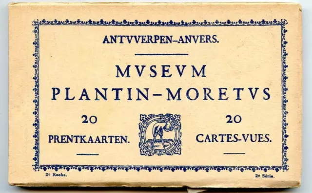 *36581 carnet de 20 cartes Anvers - Museum Plantin - Moretus