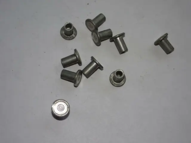 10 Hohlnieten Aluminium Nieten Niete 5 x 8 (10) Bremsbelag Oldtimer IFA DDR Alu