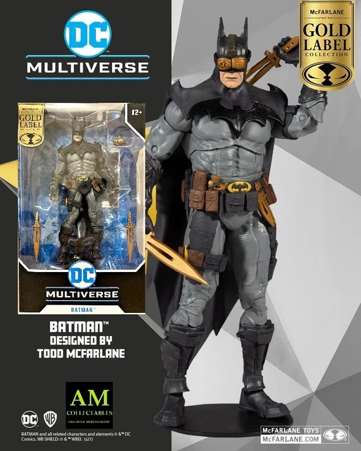 DC MULTIVERSE - Batman - Designed By Todd McFarlane Gold Label Figurine