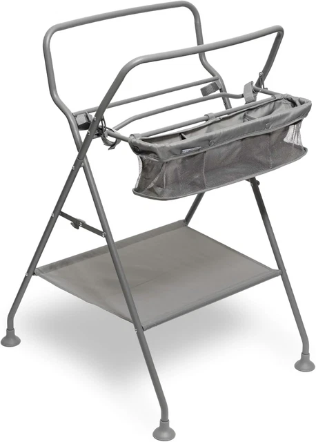 Vasca Da Bagno Pieghevole Per Neonati Con Termometro, Cuscino E Accessori - Grigio (0-36 Mesi) - Foto 7