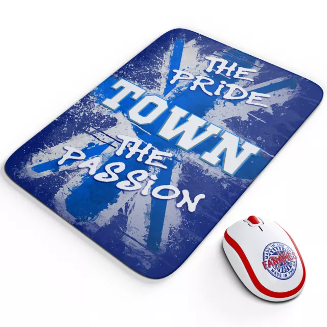 Huddersfield Mouse Mat Football Office Work Pad Pride & Passion PC Dad Gift PR32