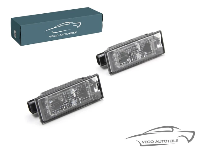 VEGO Autoteile 2x Original License Plate Lights – For Renault Mercedes Fiat Opel – ELO Germany