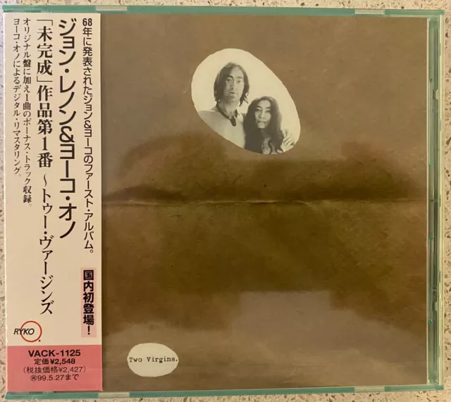 John Lennon - Unfinished Music - Two Virgins (CD) JAPAN OBI VACK-1125 NEW !!