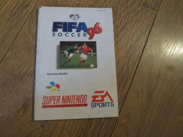 Fifa Calcio 96 - super nintendo Snes - Istruzioni Manuale