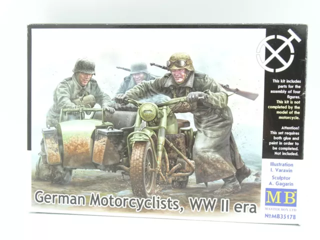 MB Master Box Maquette 1/35 Militaire Army - German Motorcyclists WWII