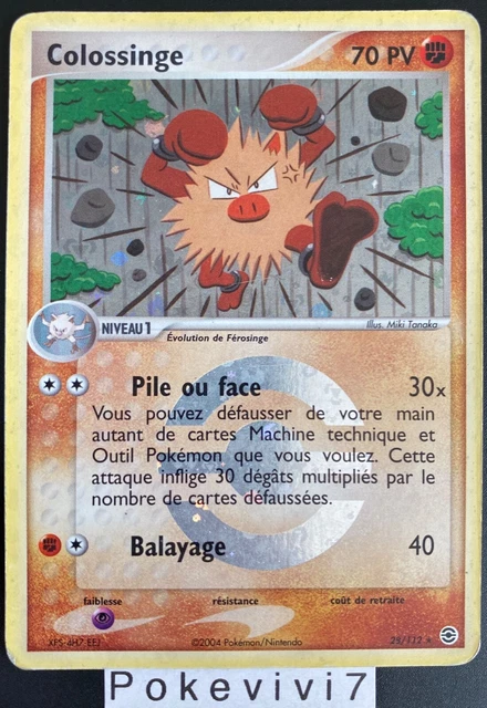Pokemon Card COLOSSINGE 28/112 Rare Reverse Block EX Red Fire Green Sheet FR