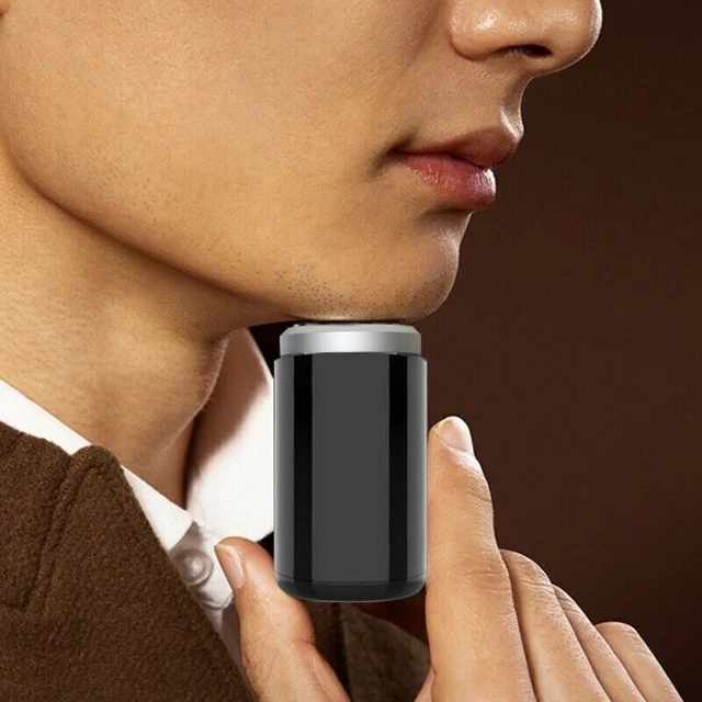 Afeitadora eléctrica de bolsillo, afeitadora impermeable, lavable, para hombre