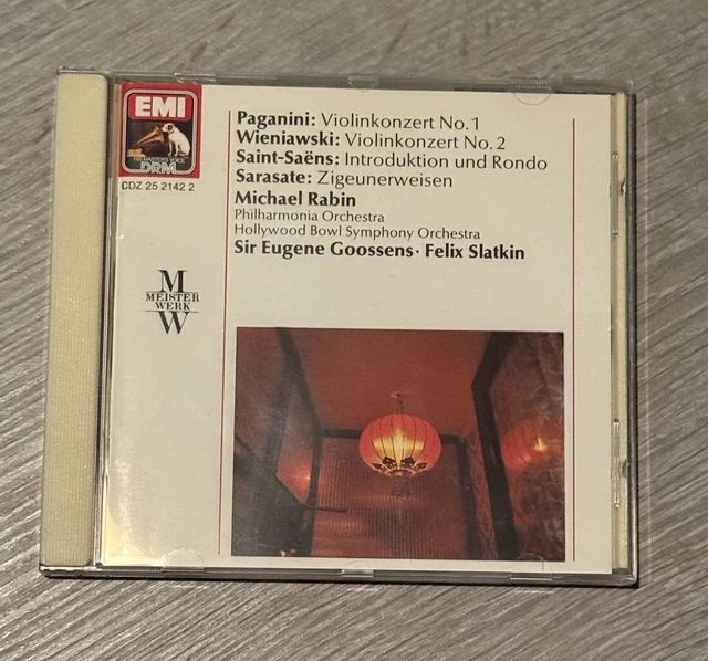 MICHAEL RABIN 1936-1972 PAGANINI WIENIAWSKI TCHAIKOWSKY 6 CD
