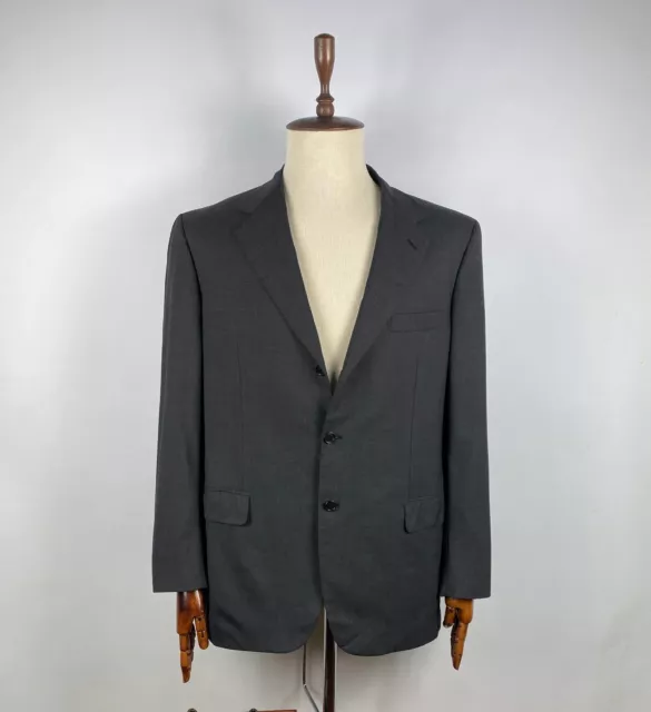 Men`s Brioni Nomentano Gray Wool Super 150s Blazer Size 45R