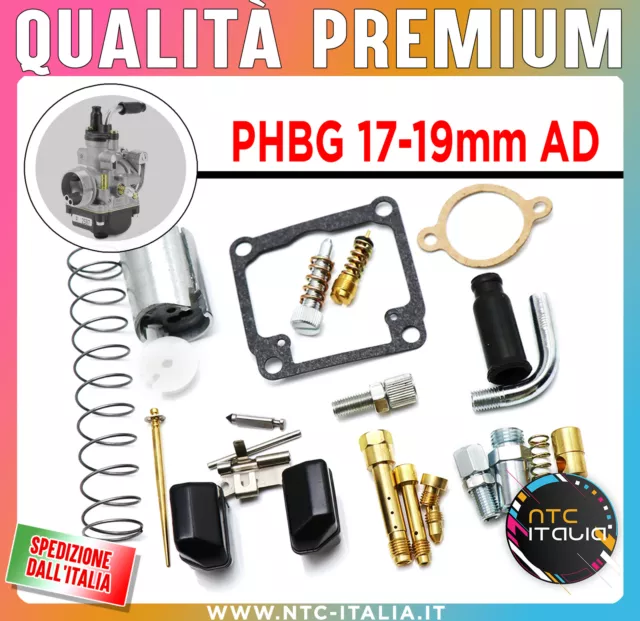 KIT COMPLETO Riparazione CARBURATORE DELLORTO PHBG AD 15 16 17 18 19 20 21