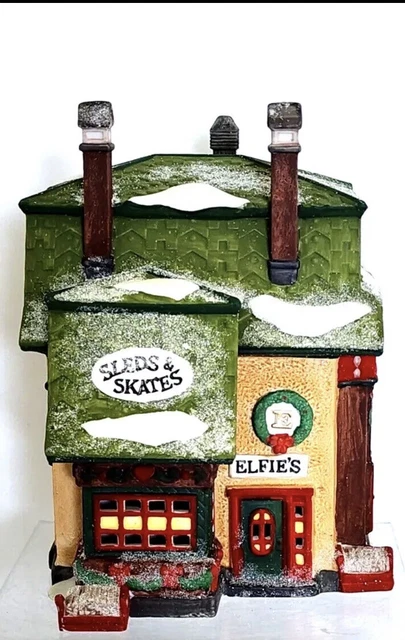 Dept56 Elfies Sleds and Skates North Pole Series Heritage Village Christmas