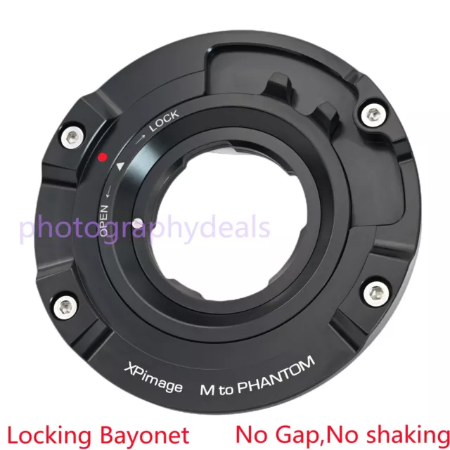 XPimage Camera Lens Locking Adapter for Leica M LM Lens to for Phantom Camera