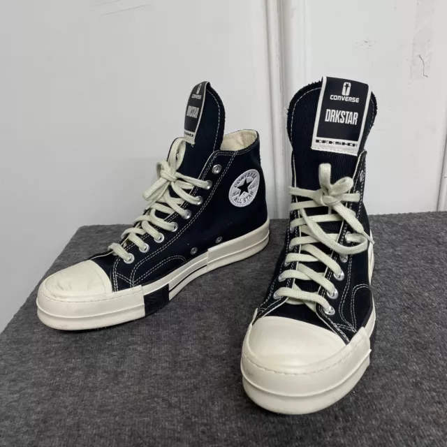 Converse Rick Owens x DRKSHDW DRKSTAR Chuck 70 High 'Black' A00130C NWOB