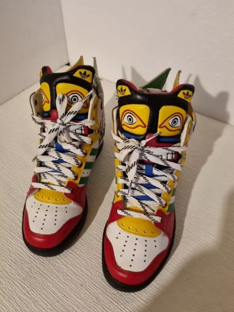 adidas Jeremy Scott Eagle Wings Totem Q23171 Multicolour Trainers Size UK 5 EU38