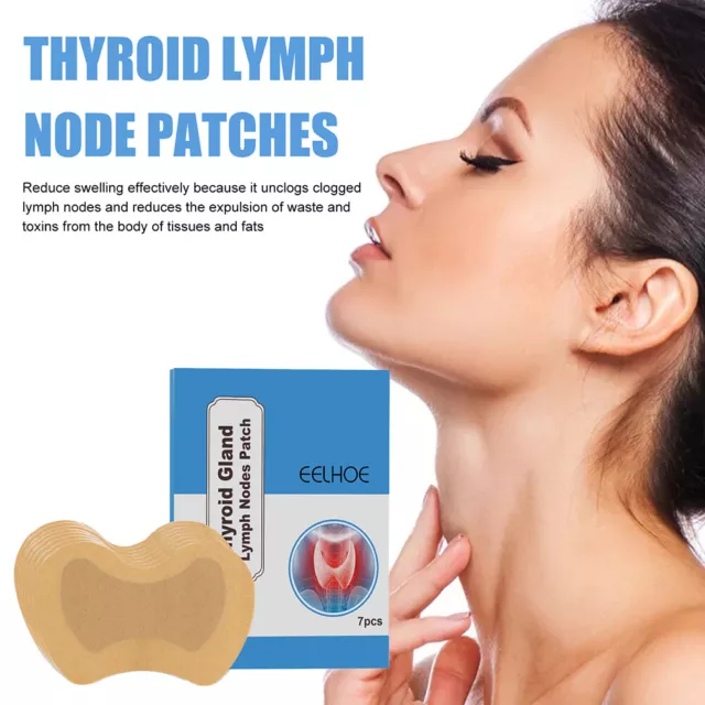 7 pz/scatola cerotto linfonodo tiroideo efficace cerotto disintossicante linfatico assistenza sanitaria -d