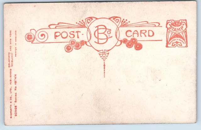 Postcard Song Card When You Come Home WW1 Bamforth No. 4874/4 2