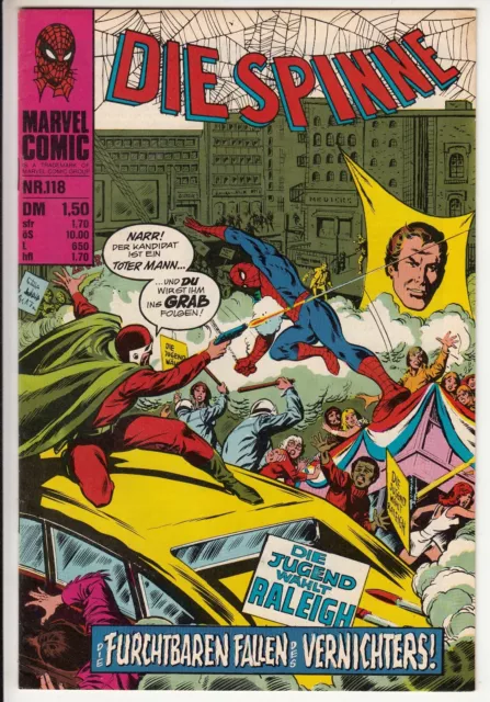 Die SPINNE Nr. 118 (1) sehr guter ZUSTAND Williams ORIGINAL spider-man