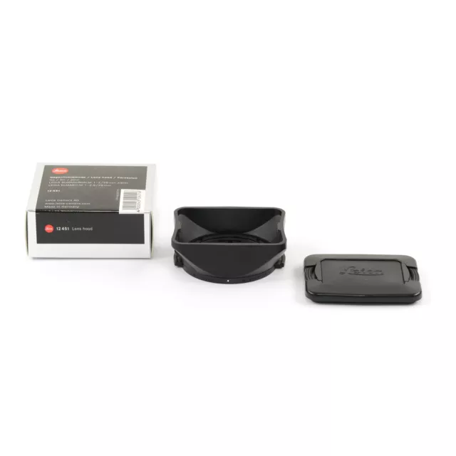 Leica 12451 Lens Hood For 28Mm Summicron And Elmarit Lens + Box 12451 #4366