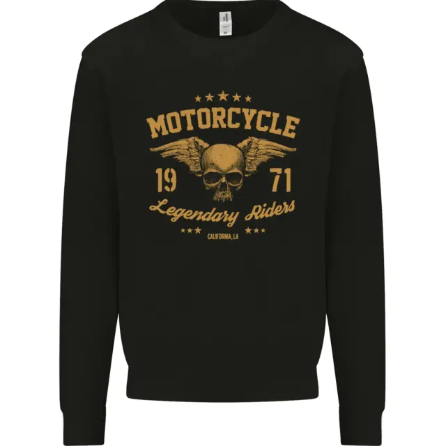 Motorcycle Legendary Riders Biker Motorbike Mens Sweatshirt Jumper