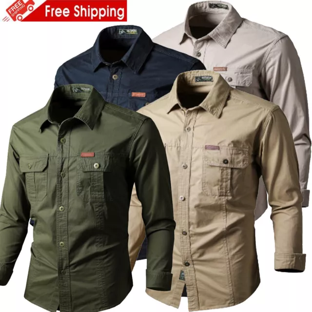 Chemises À Manches Longues Pour Hommes Chemise Tactique De L'armée Militaire €