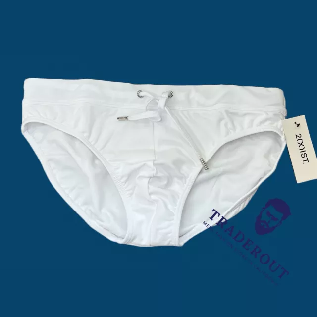 2(X)IST 2XIST MEN white Rio swim brief swimwear size M L $65.00 - PicClick