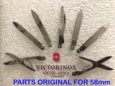 Victorinox COLTELLINO VICTORINOX RICAMBI USATI SWISS ARMY KNIFE USED PARTS 58mm 
