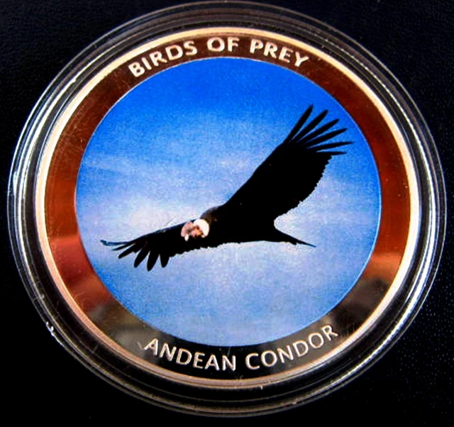 Malawi - 2010 - 10 KWACHA - BIRDS  - EAGLE+CONDOR-  PROOF -2 COINS - 50MM