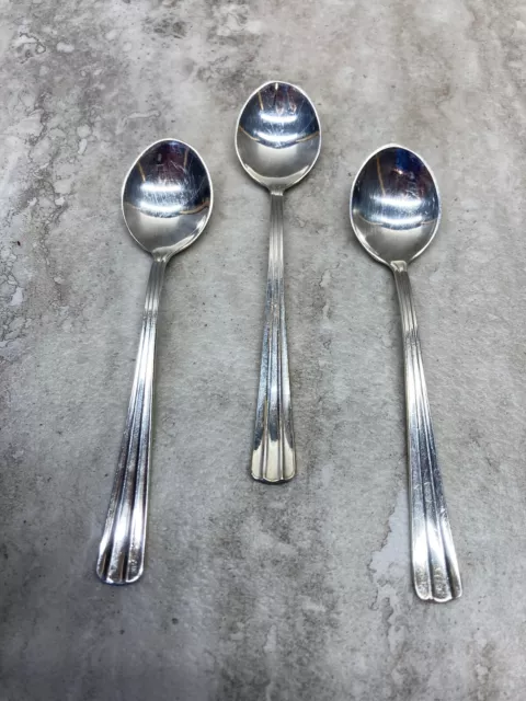 Silver plate.  J Axel Jansson   4"  Spoons   Made in Sweden.  Lot of 3