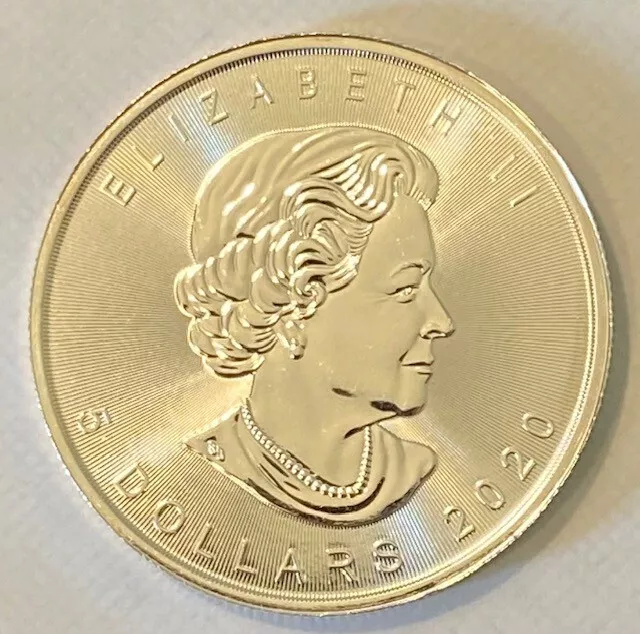 2020 Canada Silver Maple Leaf 1 Oz-$5 coin-Brilliant Uncirculated w Free Sh[p