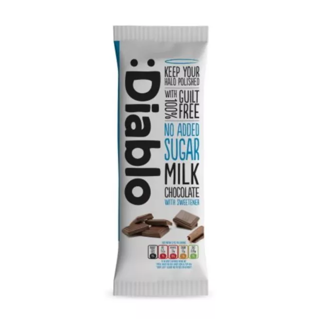 Diablo Sugar Free Milk Chocolate Bar 85g-2 Pack