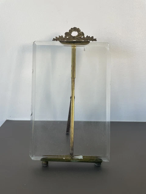 Porte-photo Rétro Belle Époque En Argent Ouvragé Avec Roses - 36x29 Mm, Parfait Pour Portrait