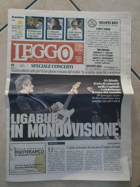 LUCIANO LIGABUE - Leggo 18 Aprile 2015 Mondovisione