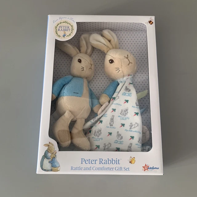 Peter Rabbit Rattle and Comfort Blanket Gift Set - Brand New & Sealed