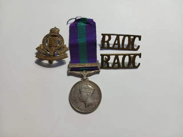 General Service Medal GSM Clasp Palestine 1945-48 6th Airborne Division RAOC