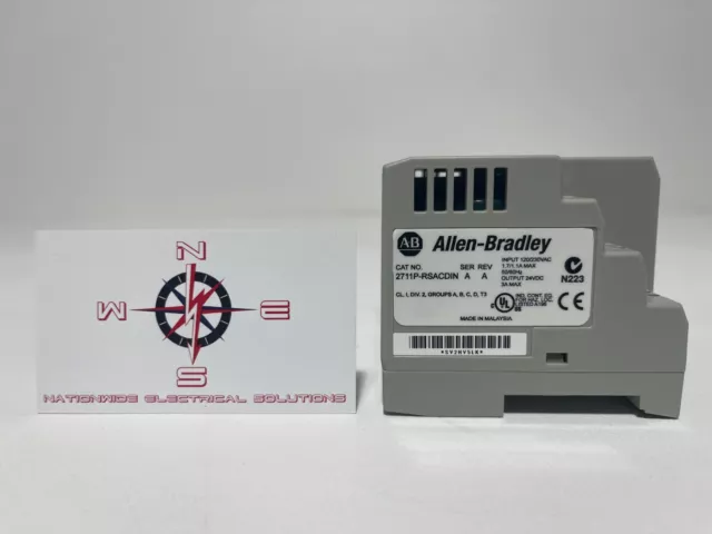 Allen Bradley 2711P-RSACDIN PanelView Plus AC to DC Power Supply 3A 24VDC Ser. A