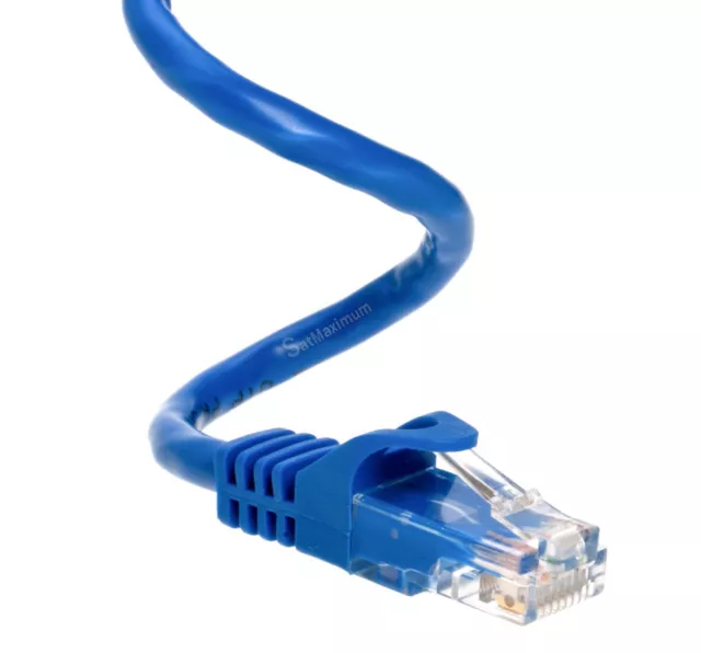 CAT5 Ethernet Patch Cable RJ-45 Internet Cord Blue 25FT- 200FT Multi-Pack LOT 2